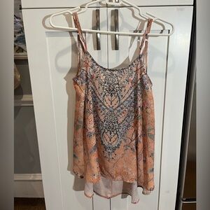 Camilla style dressy flowy tank top with rhinestones US 2 ( AU 8)
